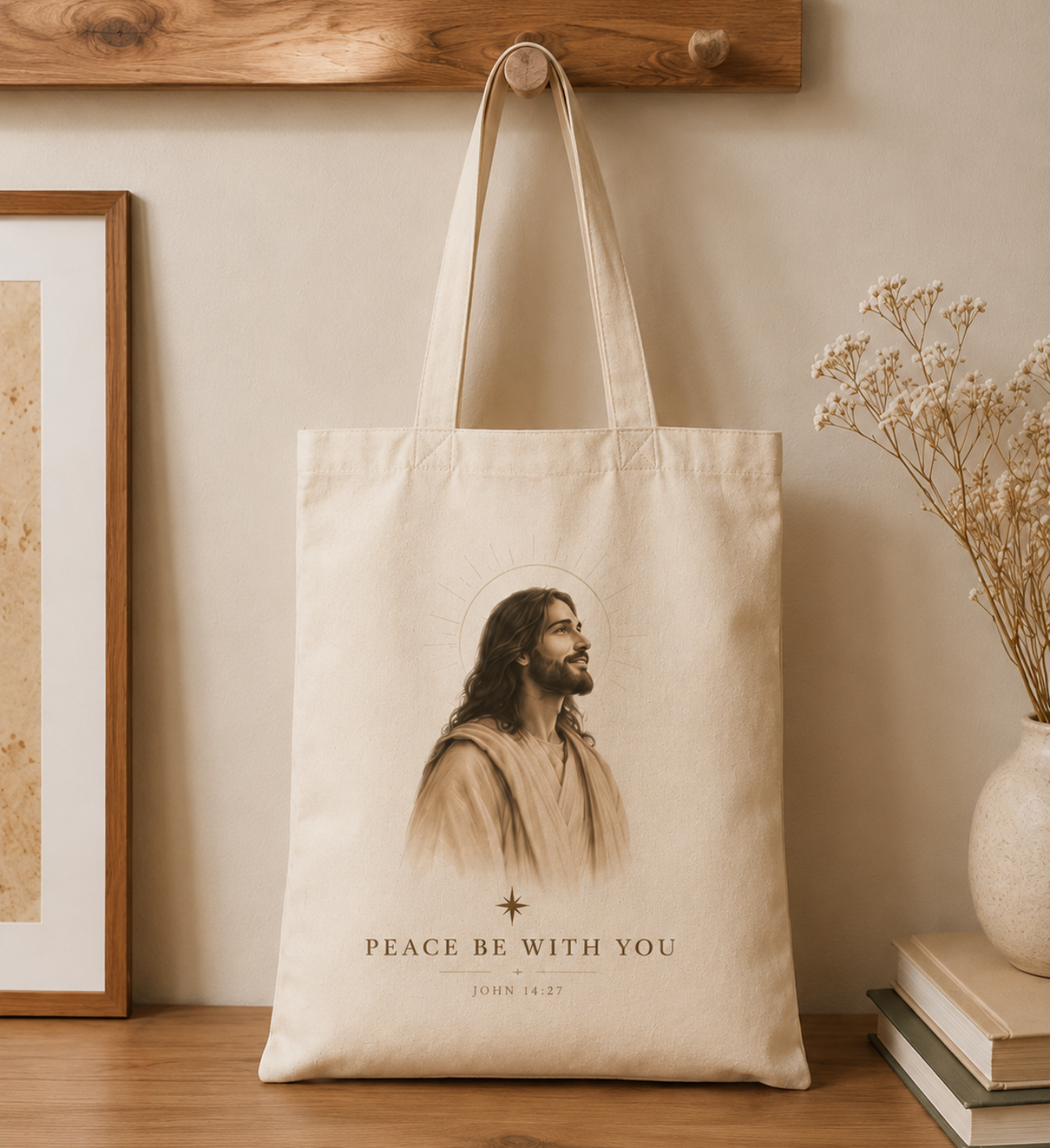 Peace Be With You – Canvas Tote Bag