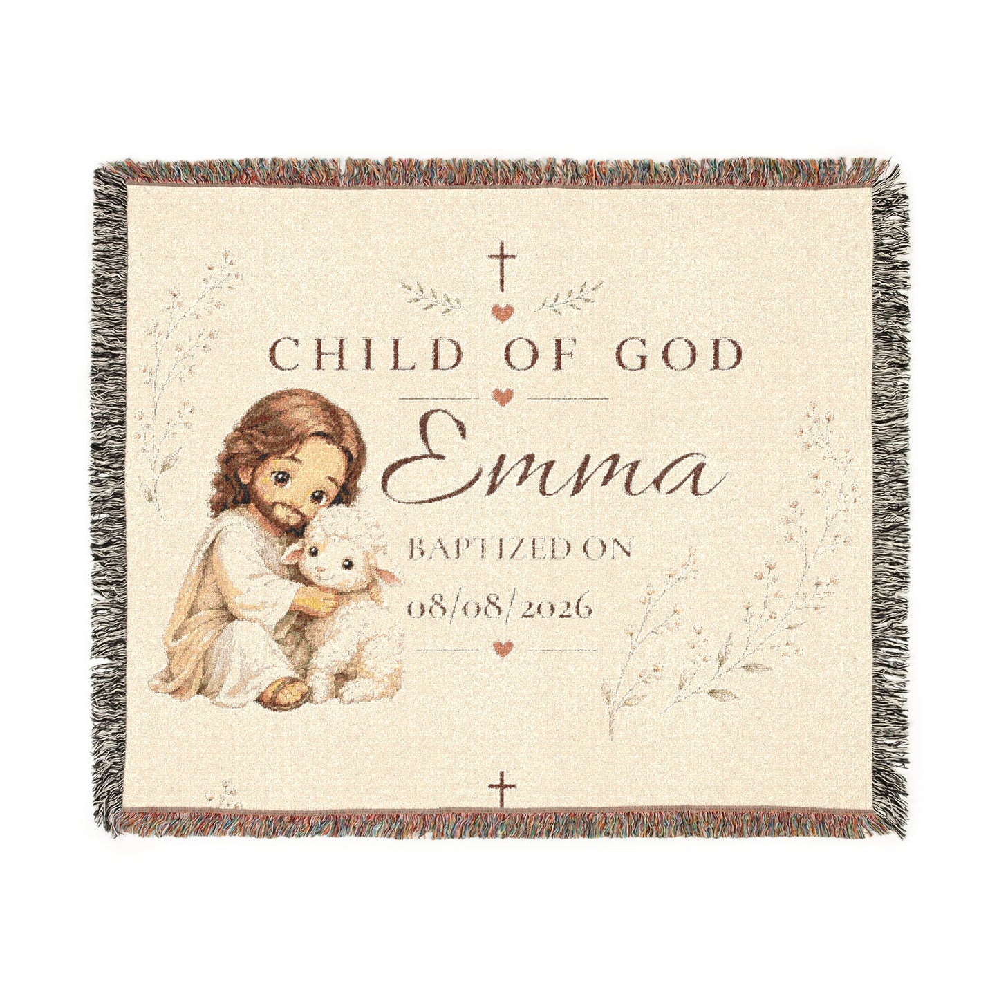 Personalized Baptism Blanket | Child of God | Baptism Keepsake