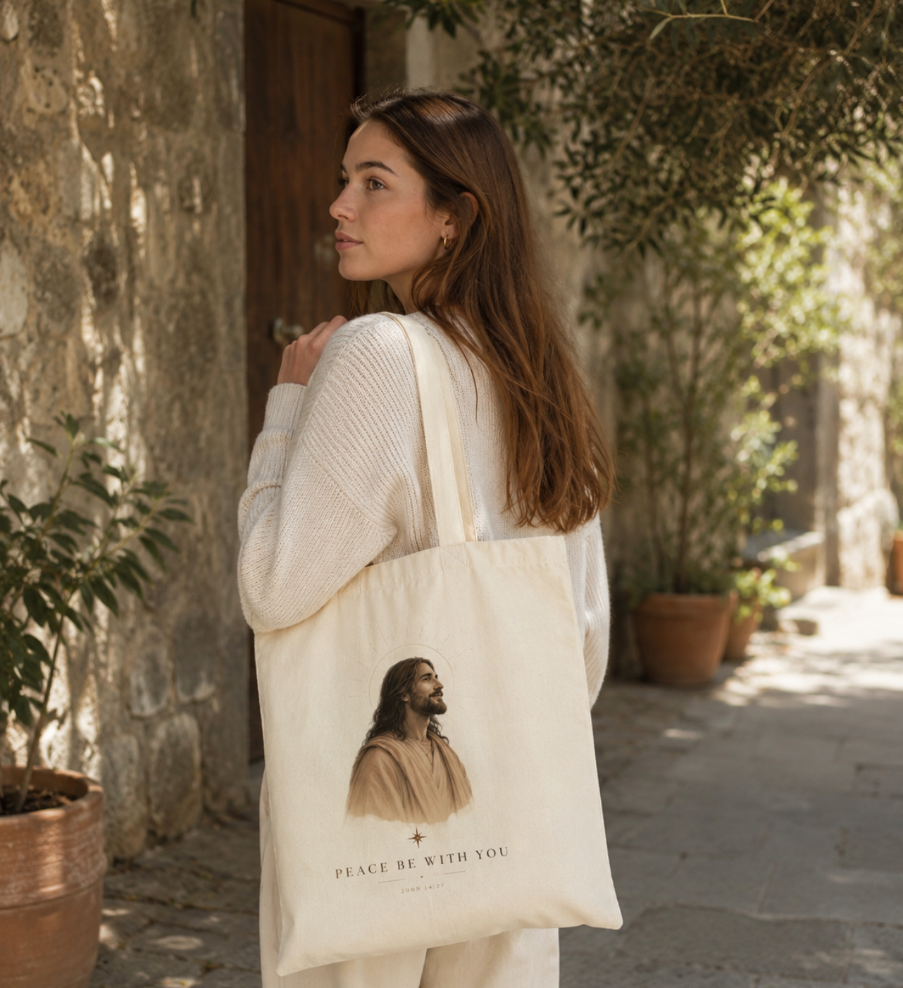 Peace Be With You – Canvas Tote Bag