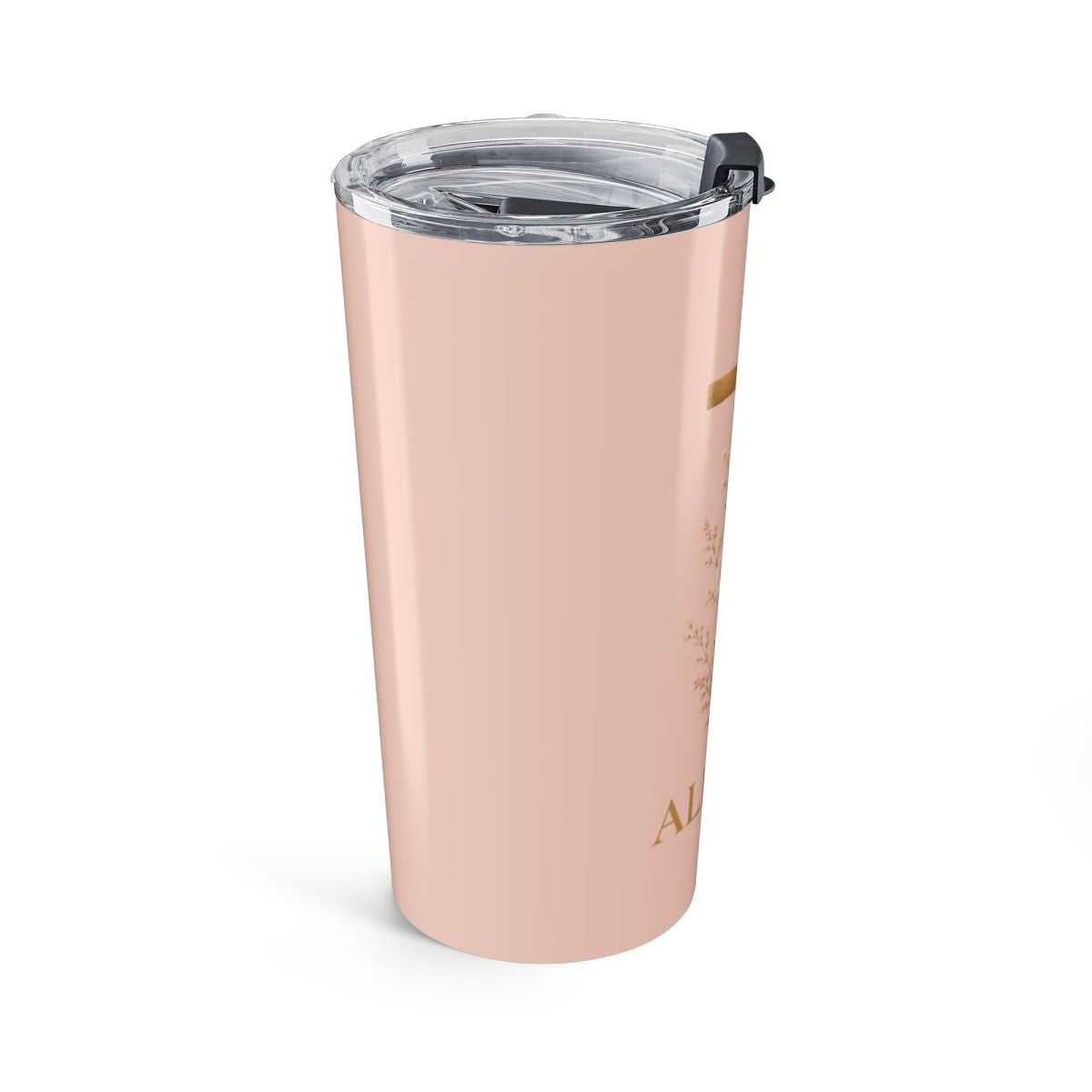 Personalized Faith Tumbler Blush Pink